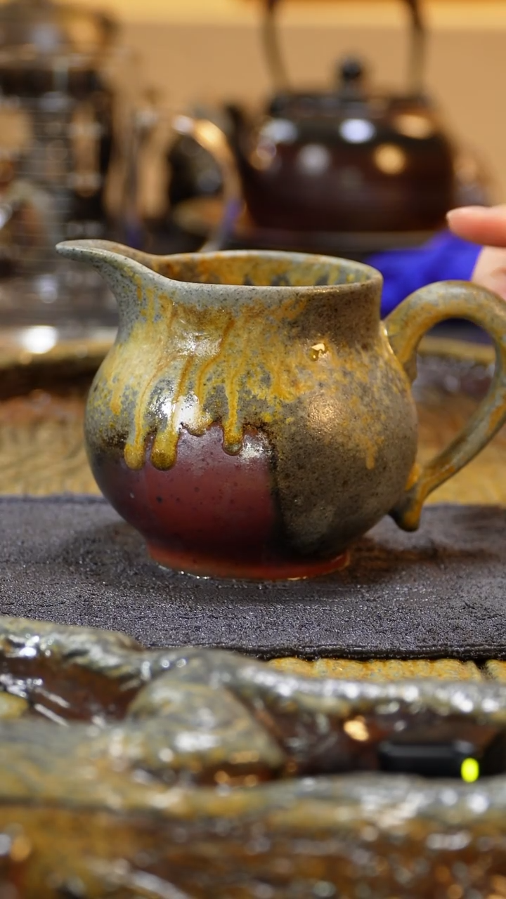 紫砂柴烧纯自然柴烧350毫升