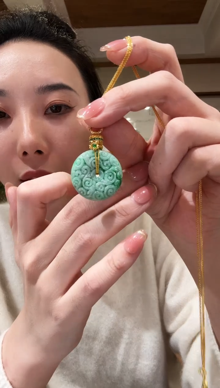 【闪购商品】翡翠颈饰未镶嵌国风