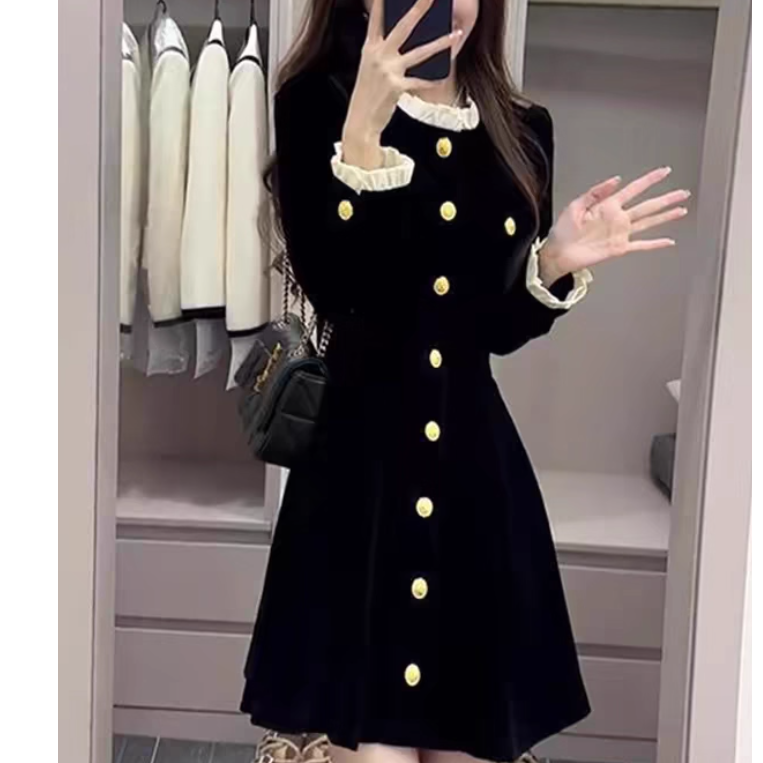 维备注链接 59到109 默认瑕疵 黑色连衣裙