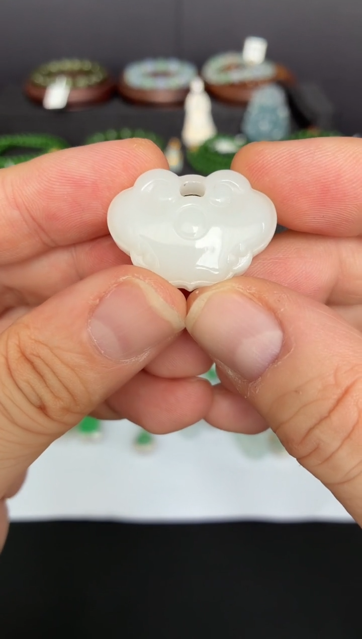 颈饰未镶嵌和田玉BHB 祥云锁