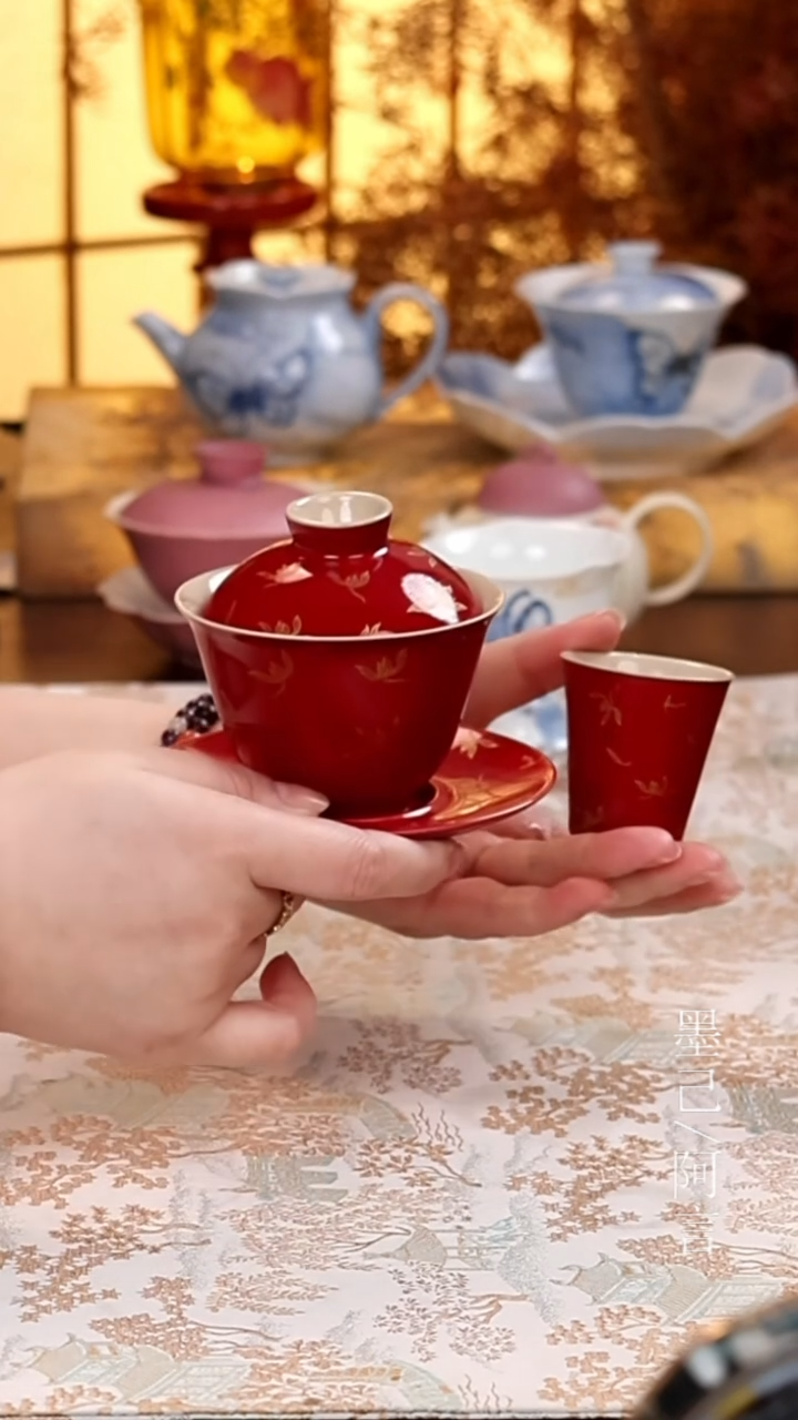 盖碗+茶杯              