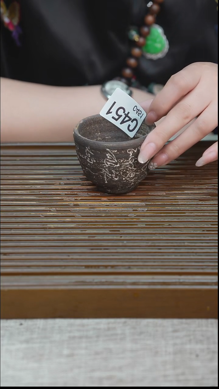 纯手工粗陶茶具每一只不一样