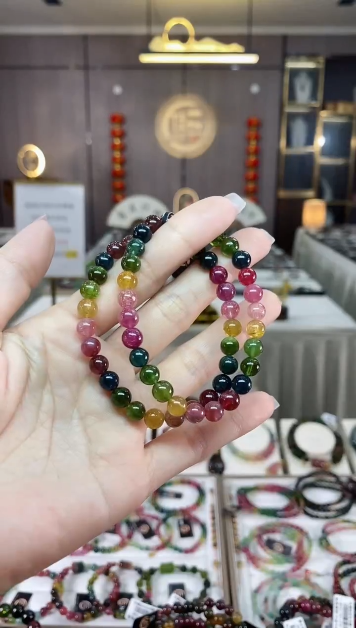 【闪购商品】碧玺单圈手串6mm+未镶嵌（多样性发一条）hon