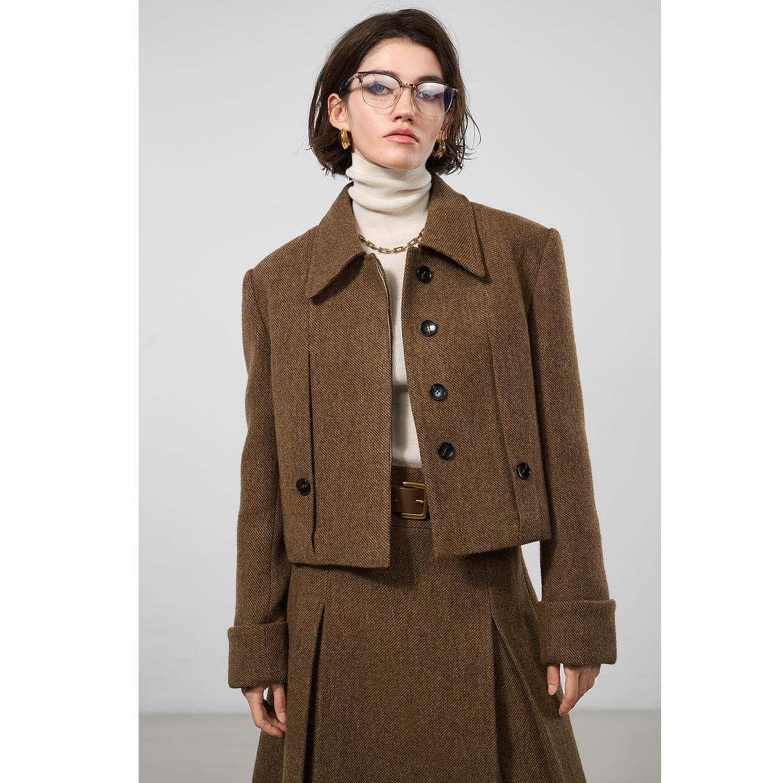 “暖调静奢”复古老钱风箱型羽绒服外套2024年冬季新款羽绒服