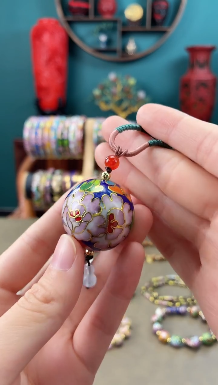 非遗 景泰蓝3.0大珠 宝蓝