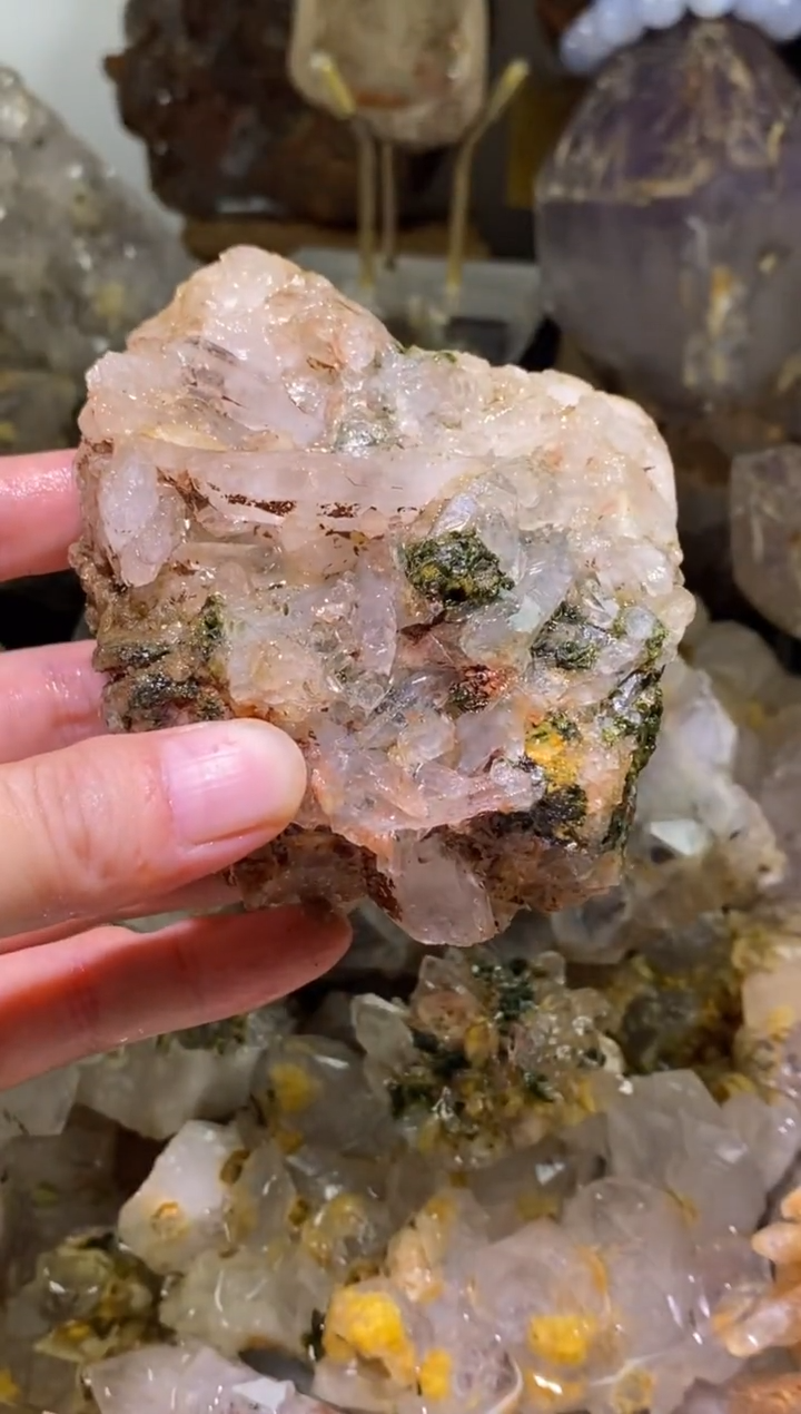 未镶嵌珠宝半成品水晶23号370g四川超七花园水晶
