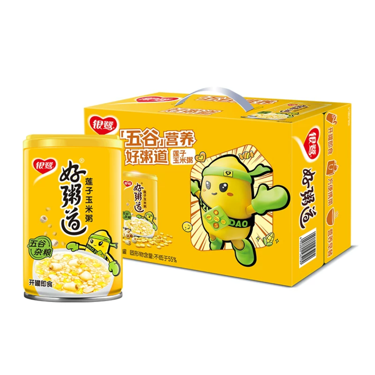 【荆门次日达】银鹭好粥道莲子玉米粥280g*12罐早餐