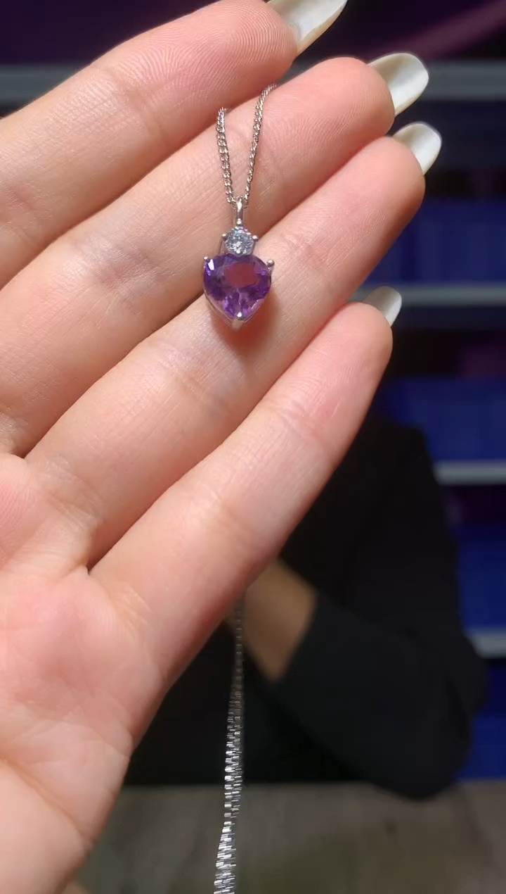 吊坠(赠链)银S925镶嵌水晶【宝石世家严选】