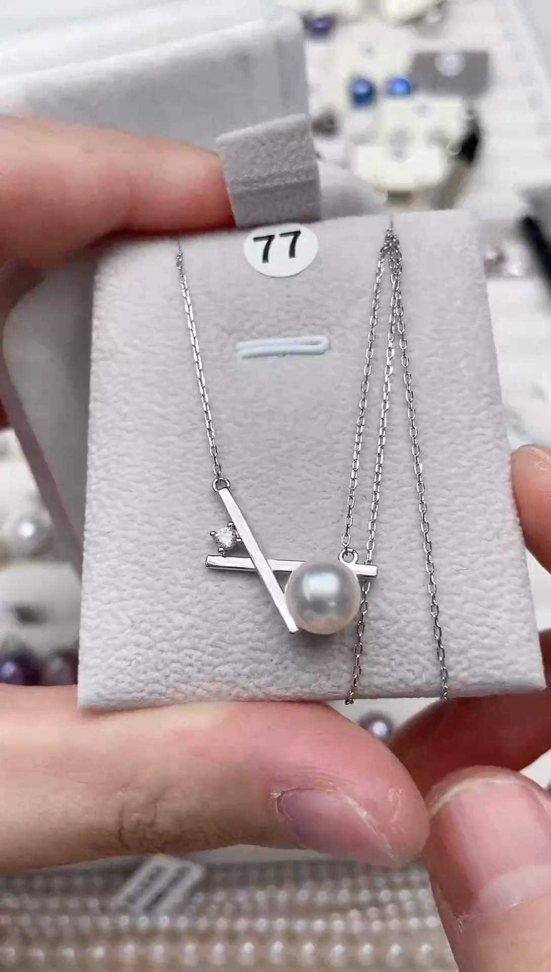 【闪购商品】海水珍珠吊坠(赠链)银S925镶嵌项链