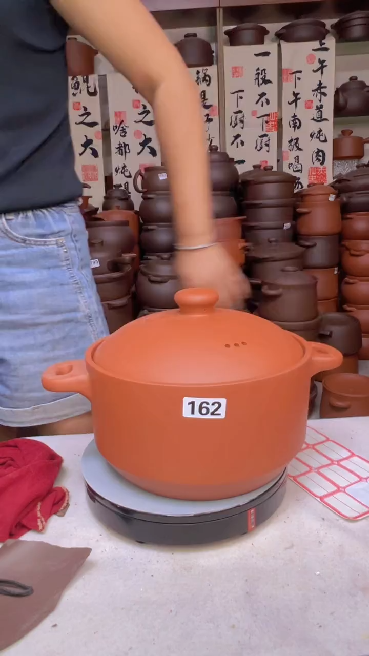 宜兴紫砂5升镂空把手162