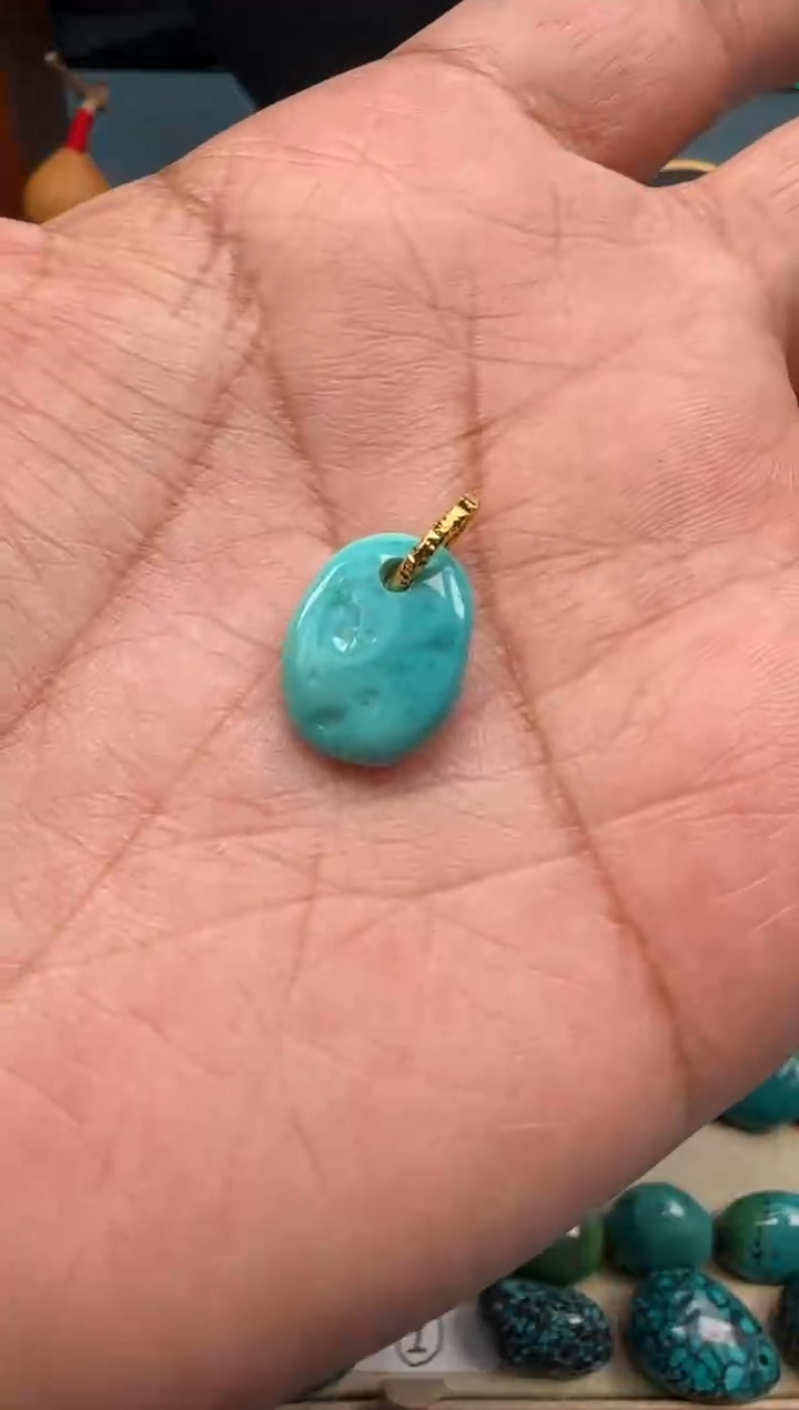 【闪购商品】绿松石珠宝奇石合金绿松石绿松石