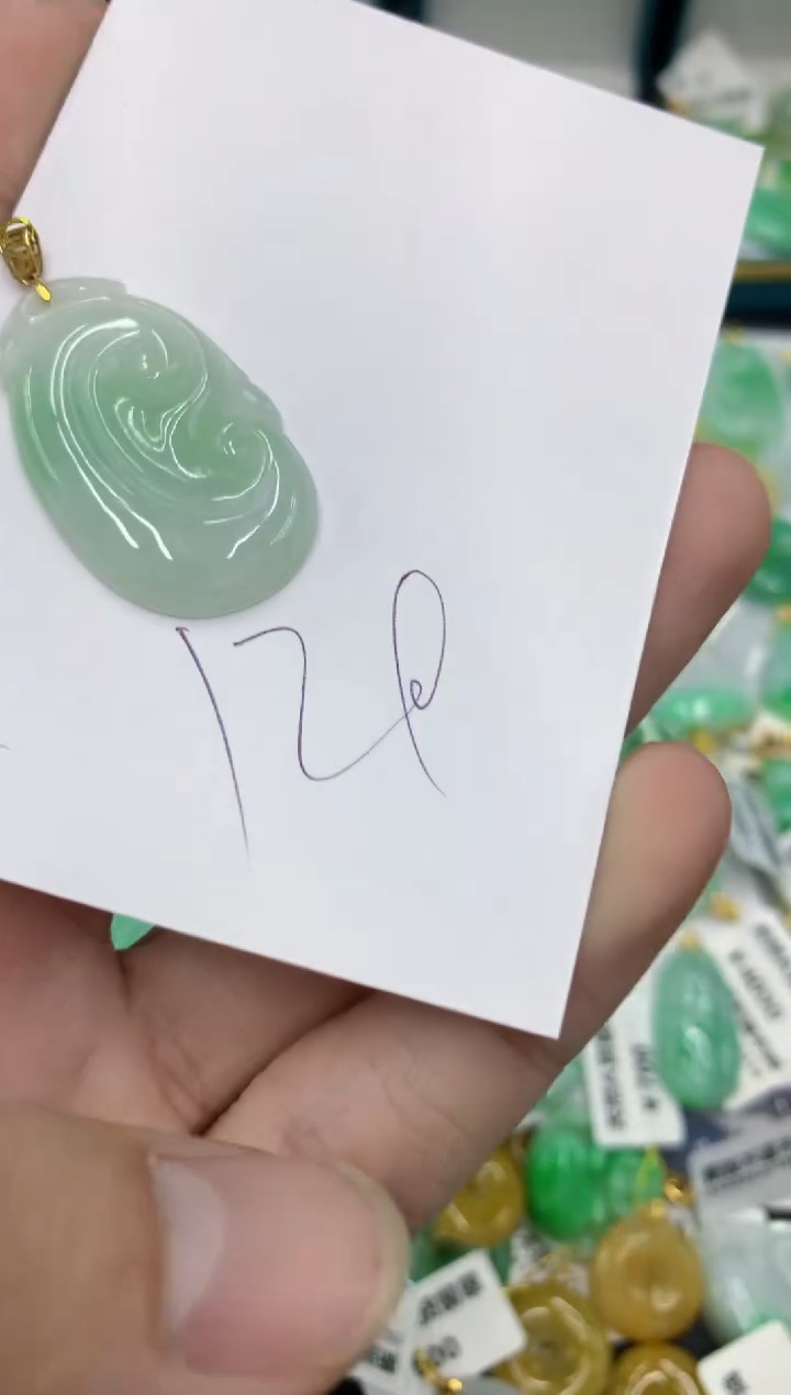 【闪购商品】翡翠颈饰18K金镶嵌号链接111111