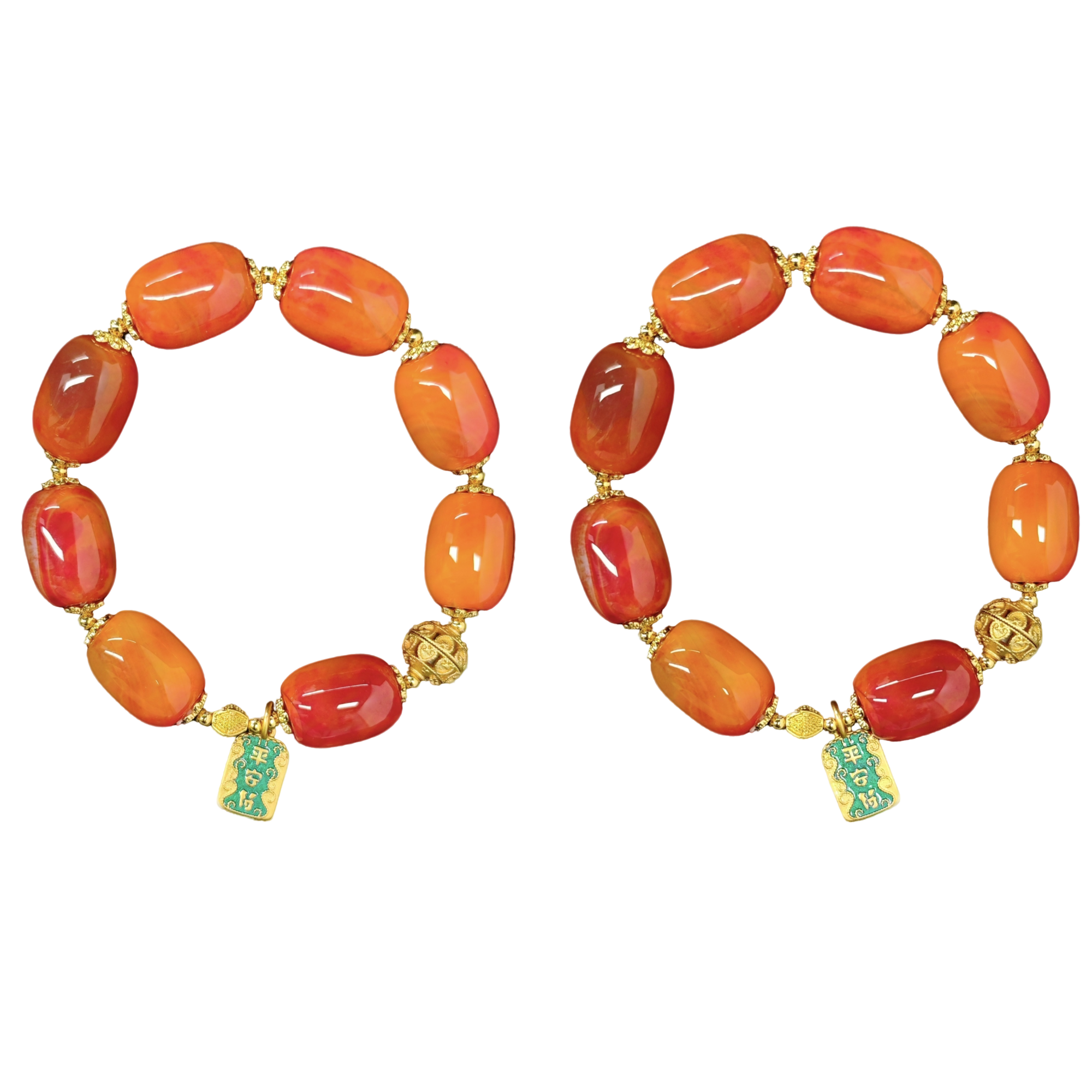 藏洪花玛瑙手串A28-227赠礼盒（多样性发货发一个）