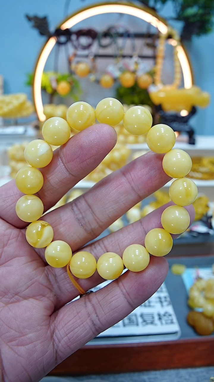 【闪购商品】蜜蜡手串未镶嵌11***********