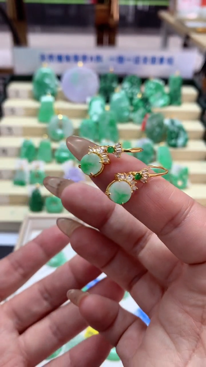 【闪购商品】翡翠吊坠(不含链)银S925镶嵌挂件