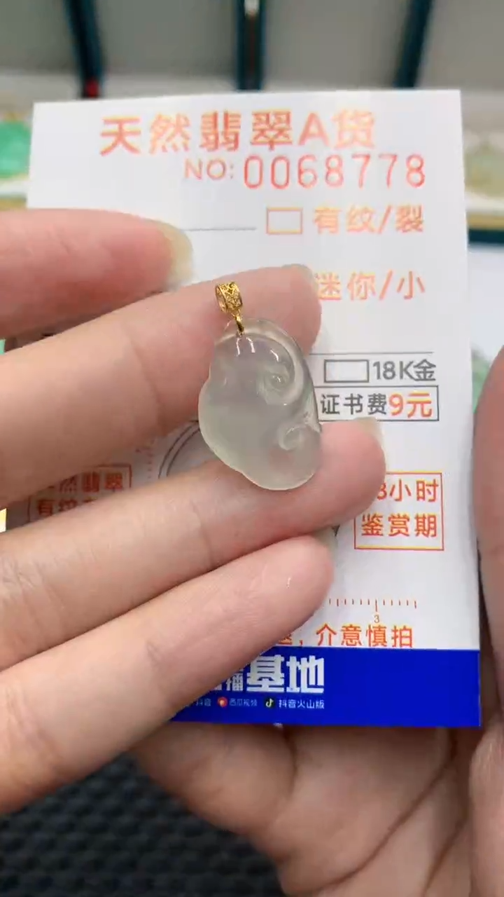 【闪购商品】翡翠颈饰18K金镶嵌            8