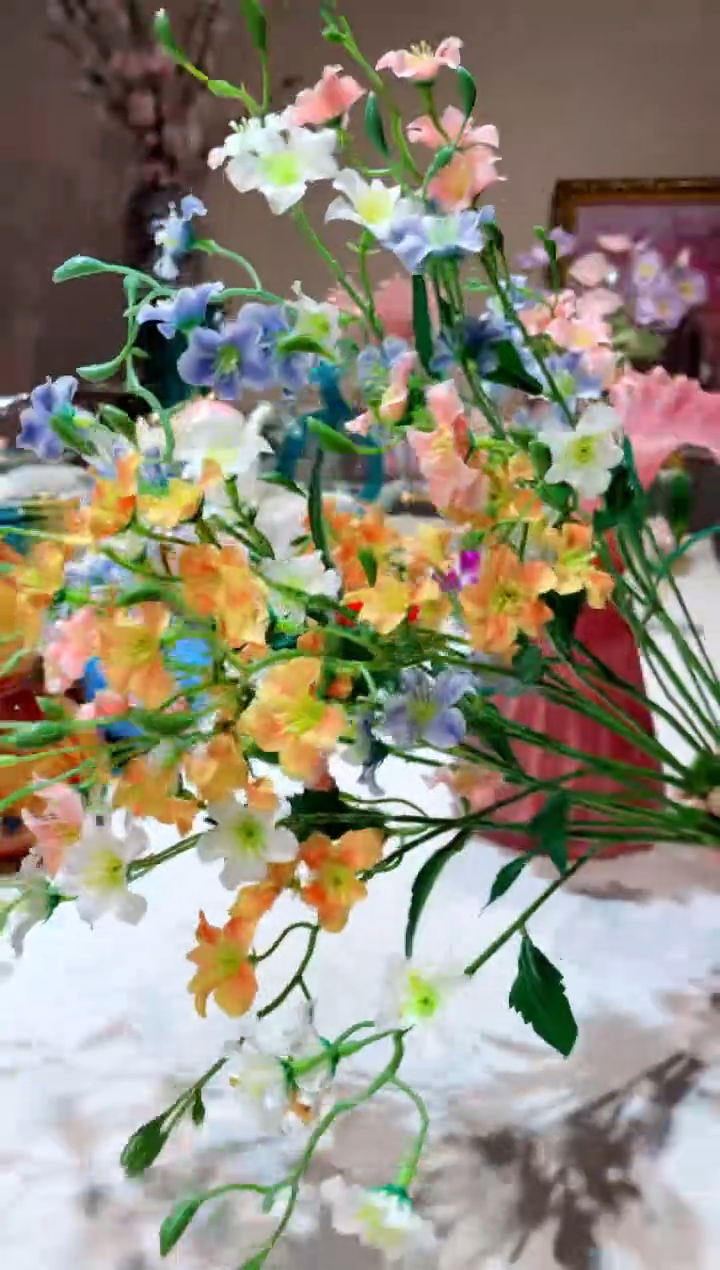 【闪购商品】琉璃手工艺品   8只勿忘我花