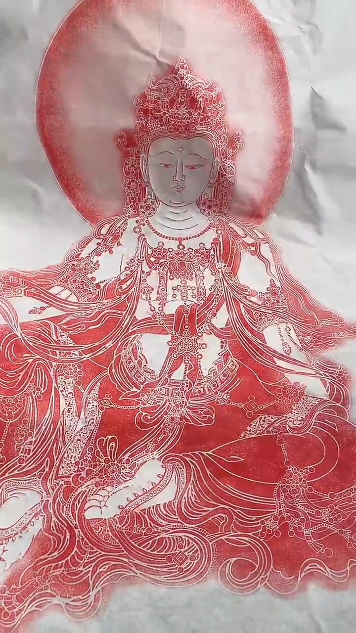 昌化石印石水月观音