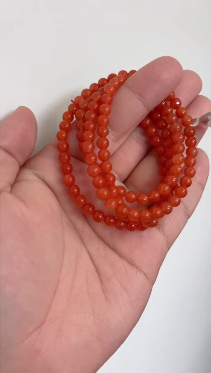 【闪购商品】南红玛瑙A05未镶嵌5mm滴水洞多圈-多样性发一件