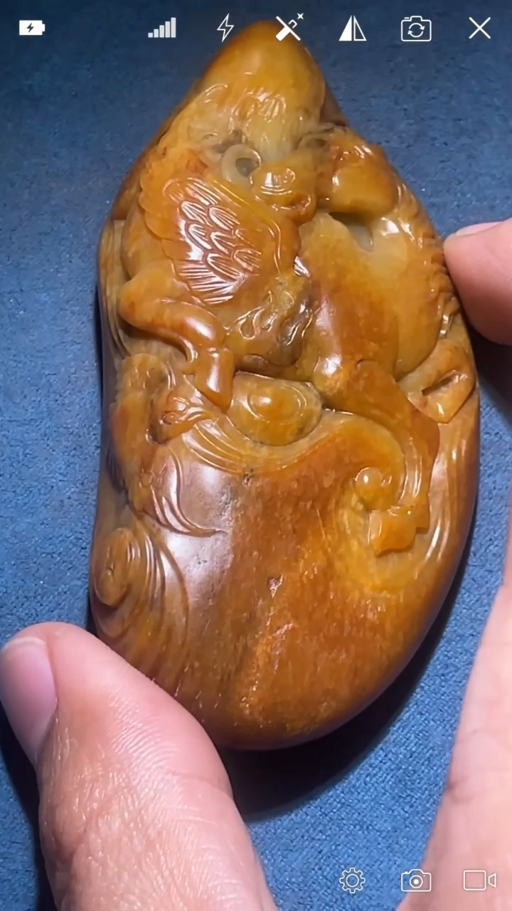 未镶嵌和田玉把件H 马 把件 唐老师作品