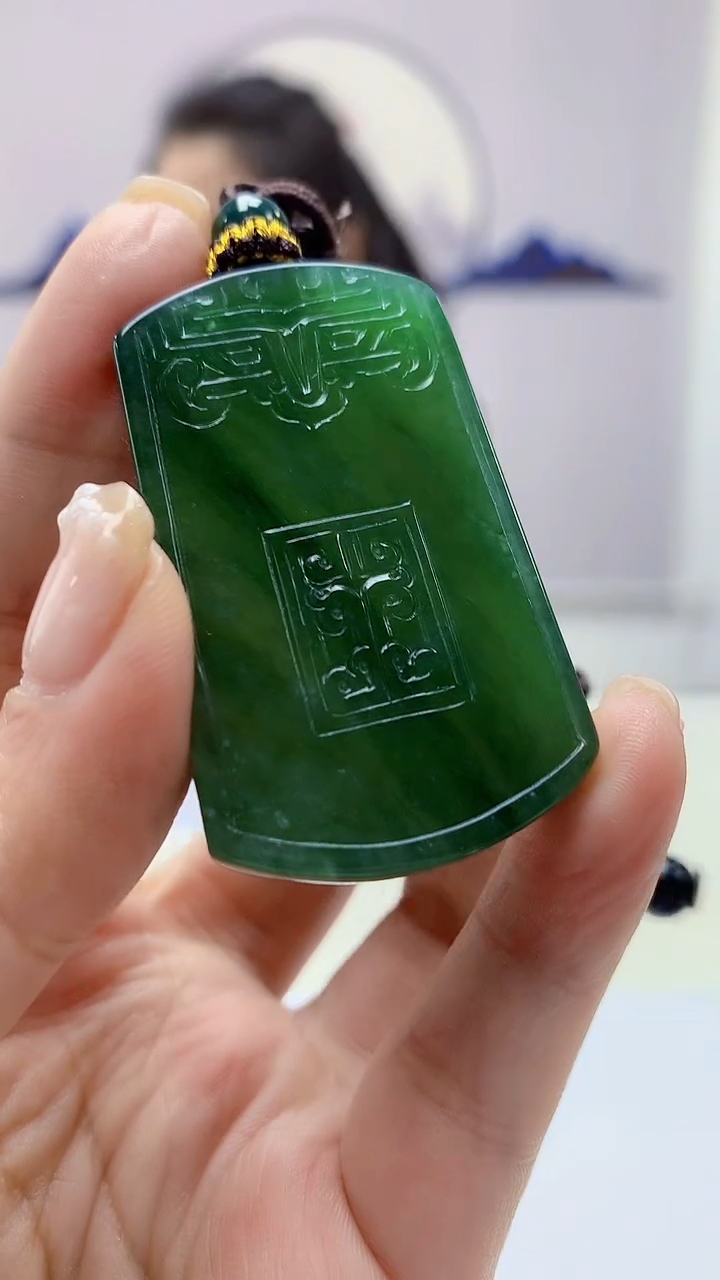 【闪购商品】定制翡翠未镶嵌4902ms-毛货5仿古牌