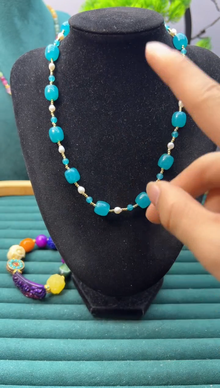 【闪购商品】天河石颈饰14K金镶嵌X719