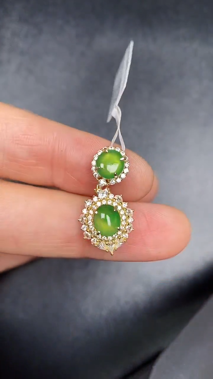 银S925镶嵌戒指翡翠1500