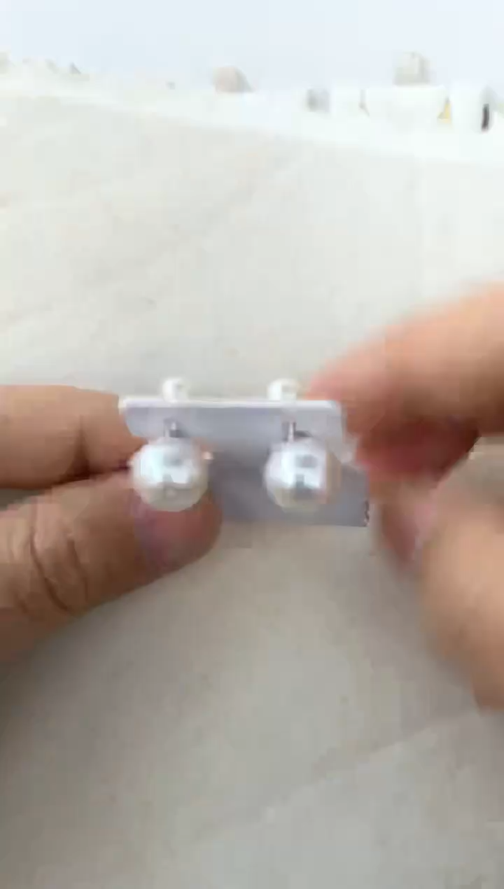 【闪购商品】淡水珍珠耳饰银S925镶嵌耳钉