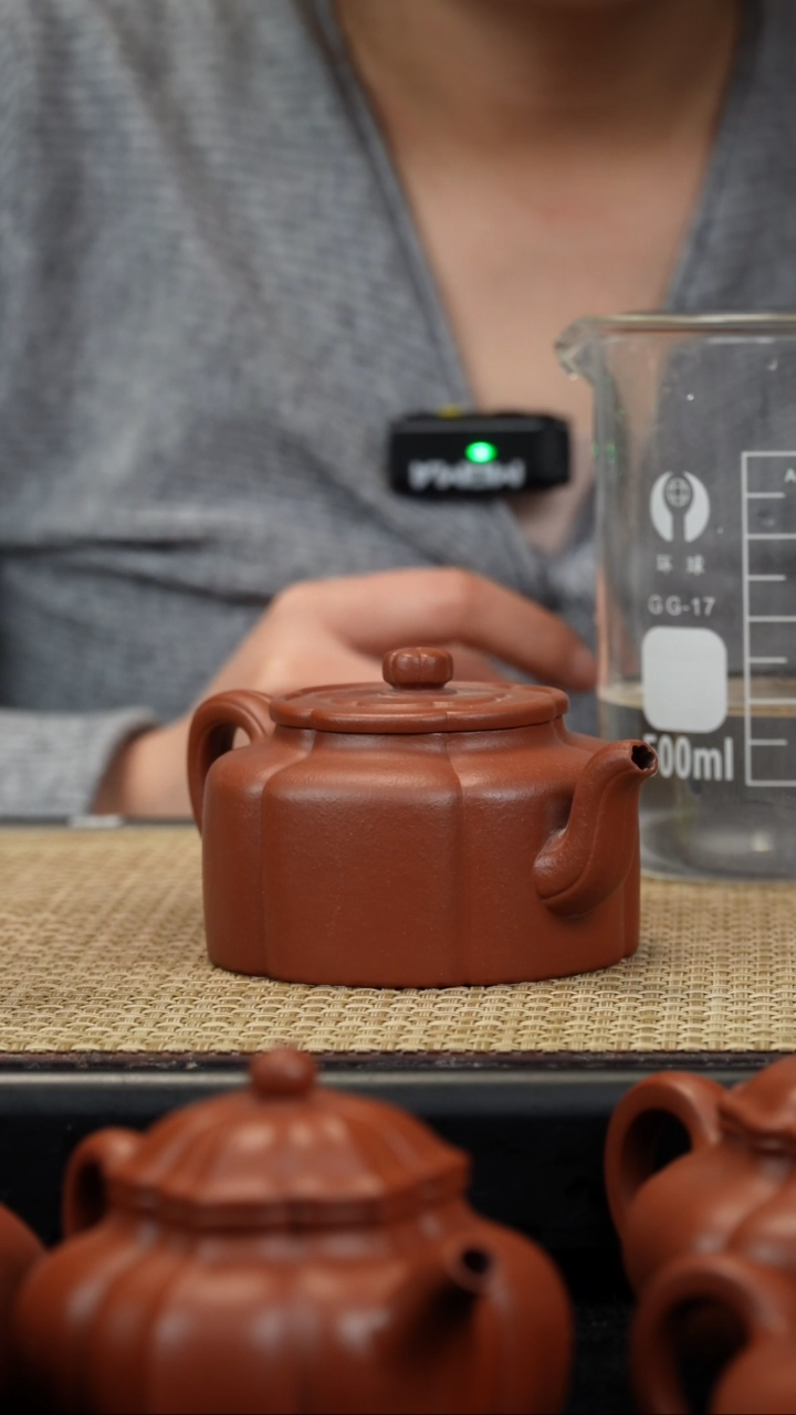 【闪购商品】紫砂茶壶生砂朱泥筋纹梅花周盘