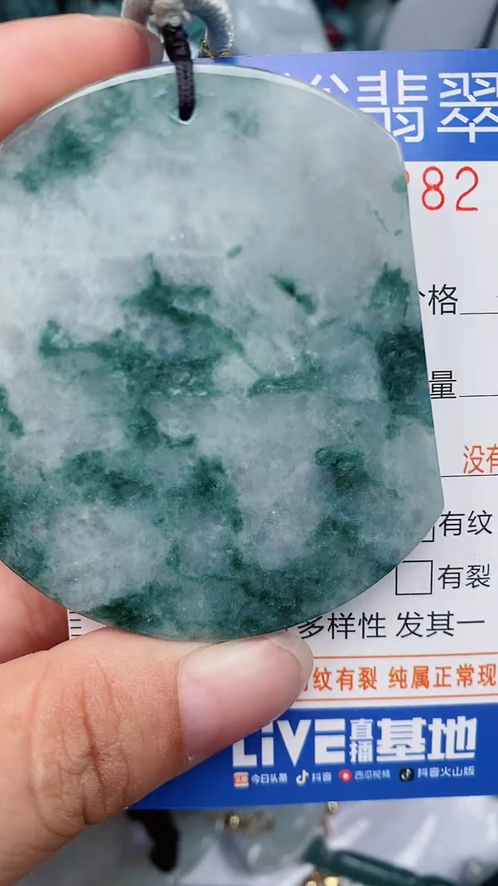 翡翠未镶嵌颈饰...0003282