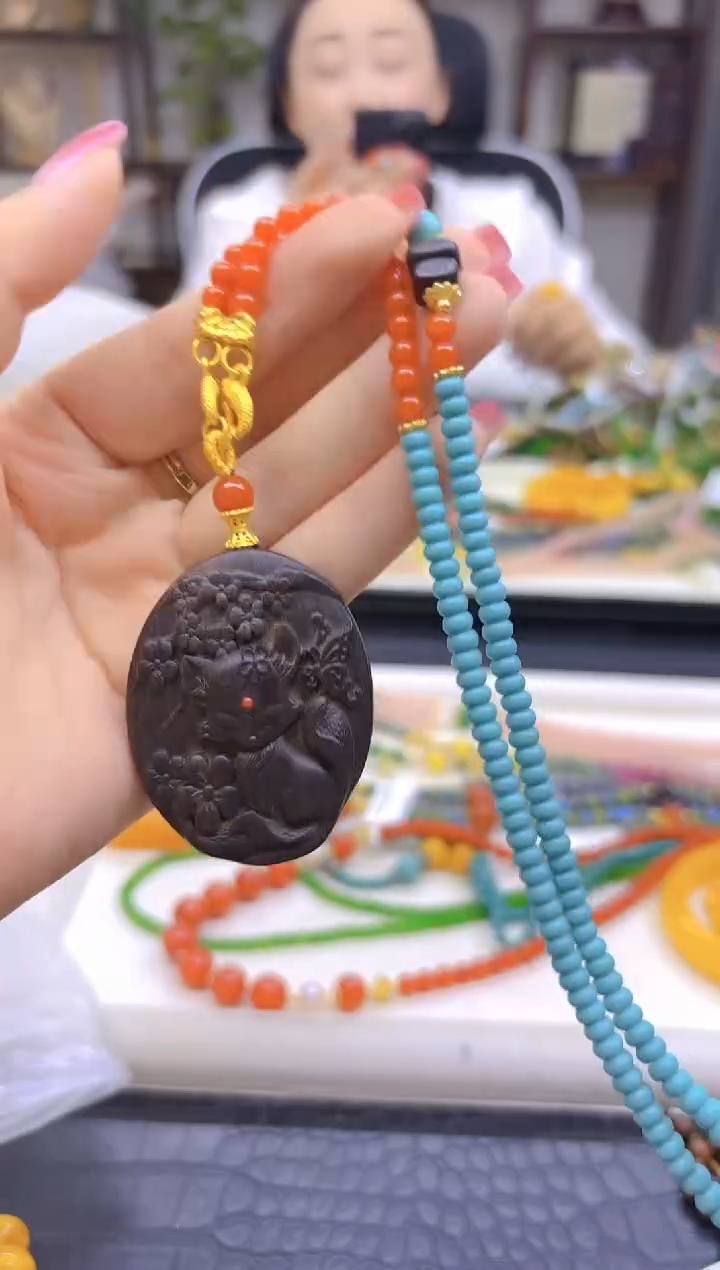 毛衣链未镶嵌南红玛瑙DIY款M776