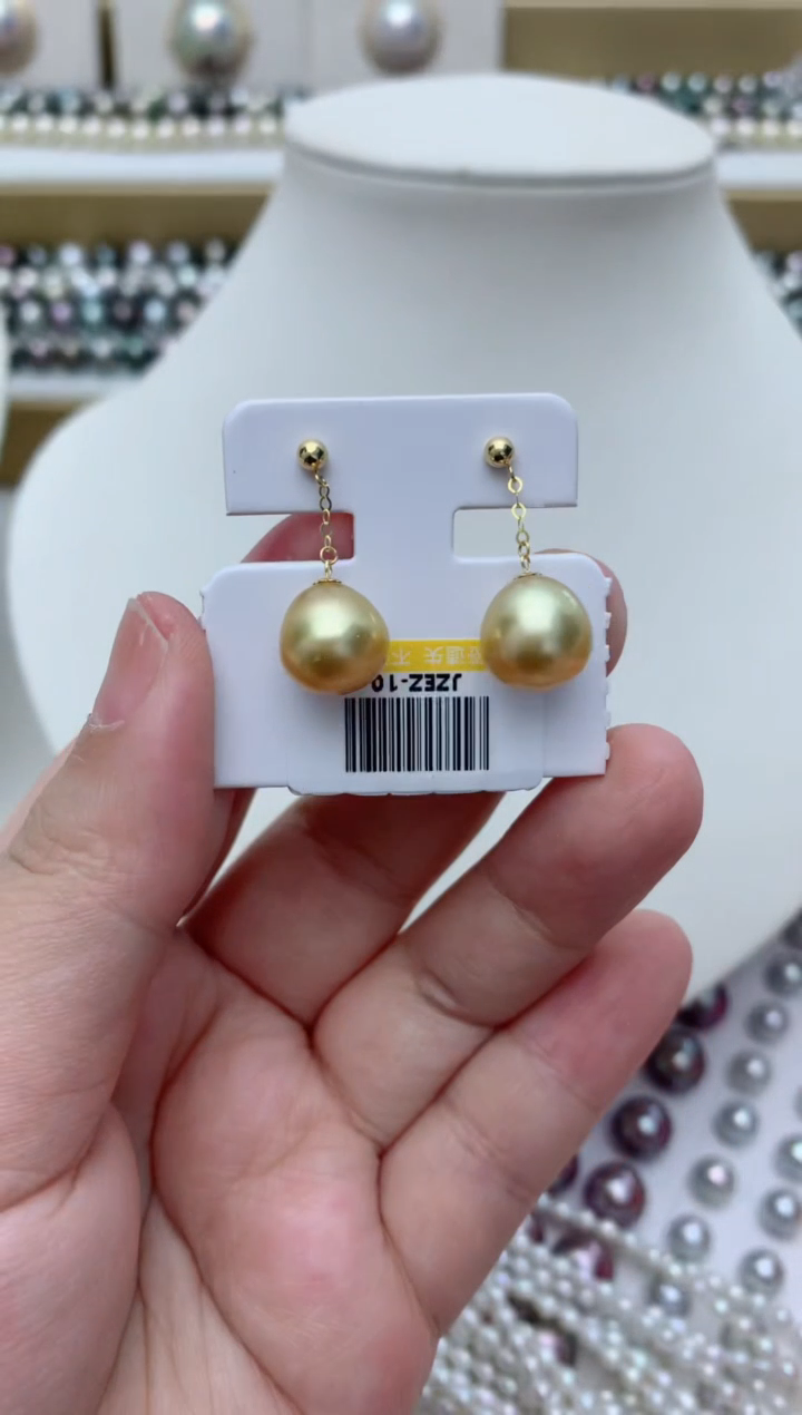 【闪购商品】海水珍珠耳饰18K金镶嵌q91