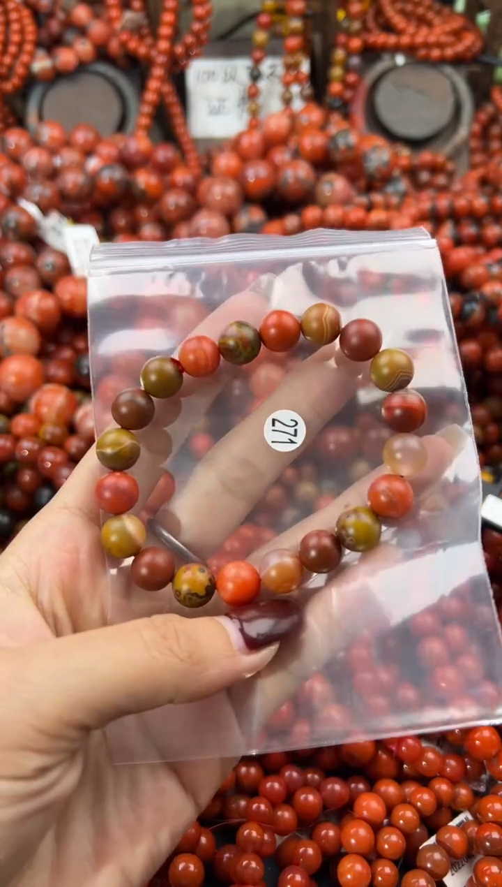 未镶嵌手串南红玛瑙9+