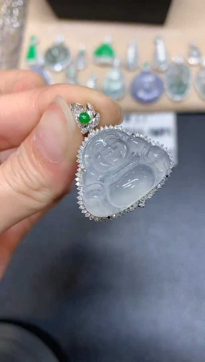 【闪购商品】翡翠颈饰18K金镶嵌【无服务费