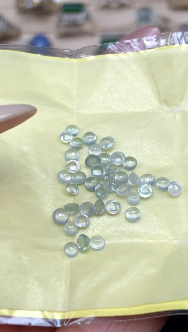 未镶嵌定制翡翠45天然缅甸A货翡翠蛋面