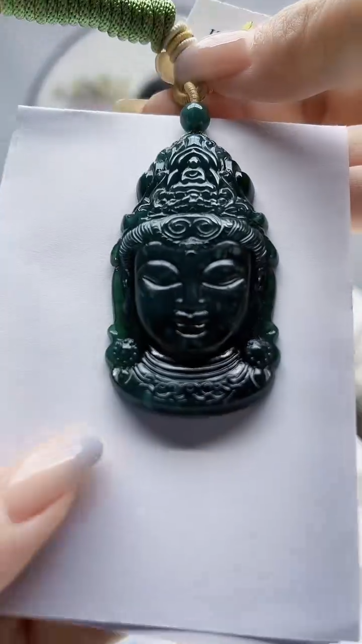 未镶嵌定制翡翠毛货-挂件65