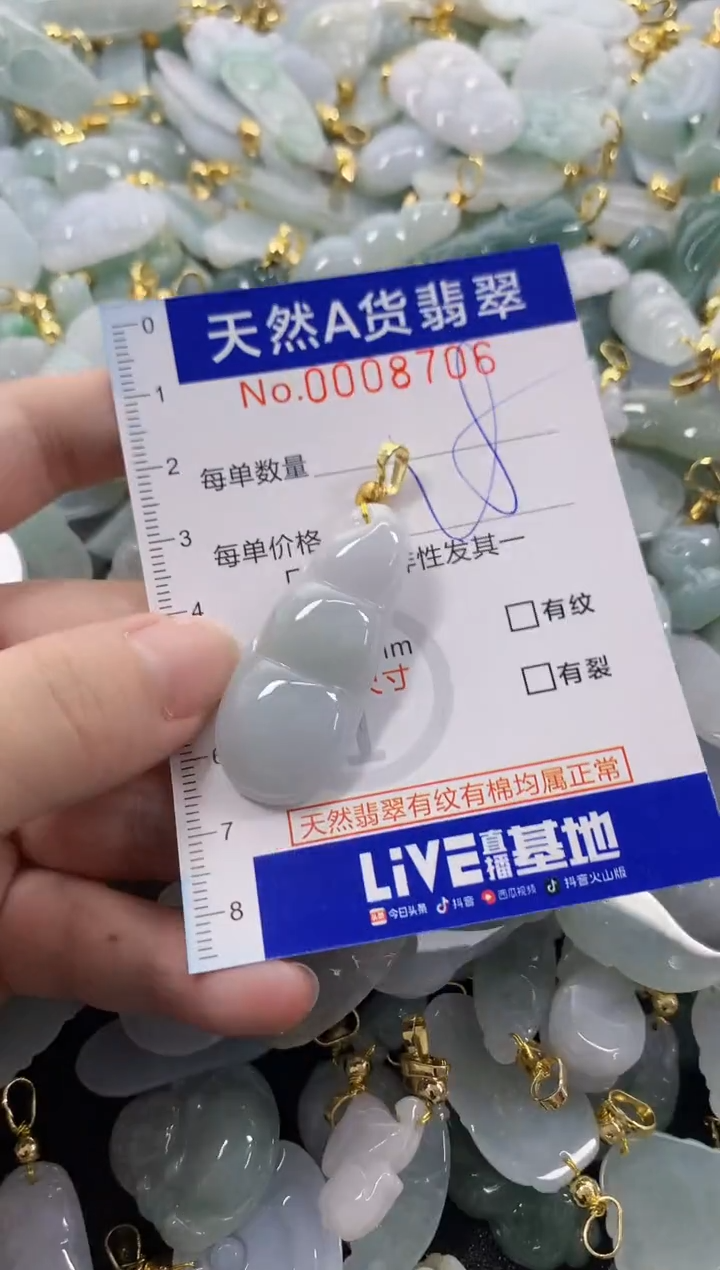 颈饰未镶嵌翡翠天然A货翡翠
