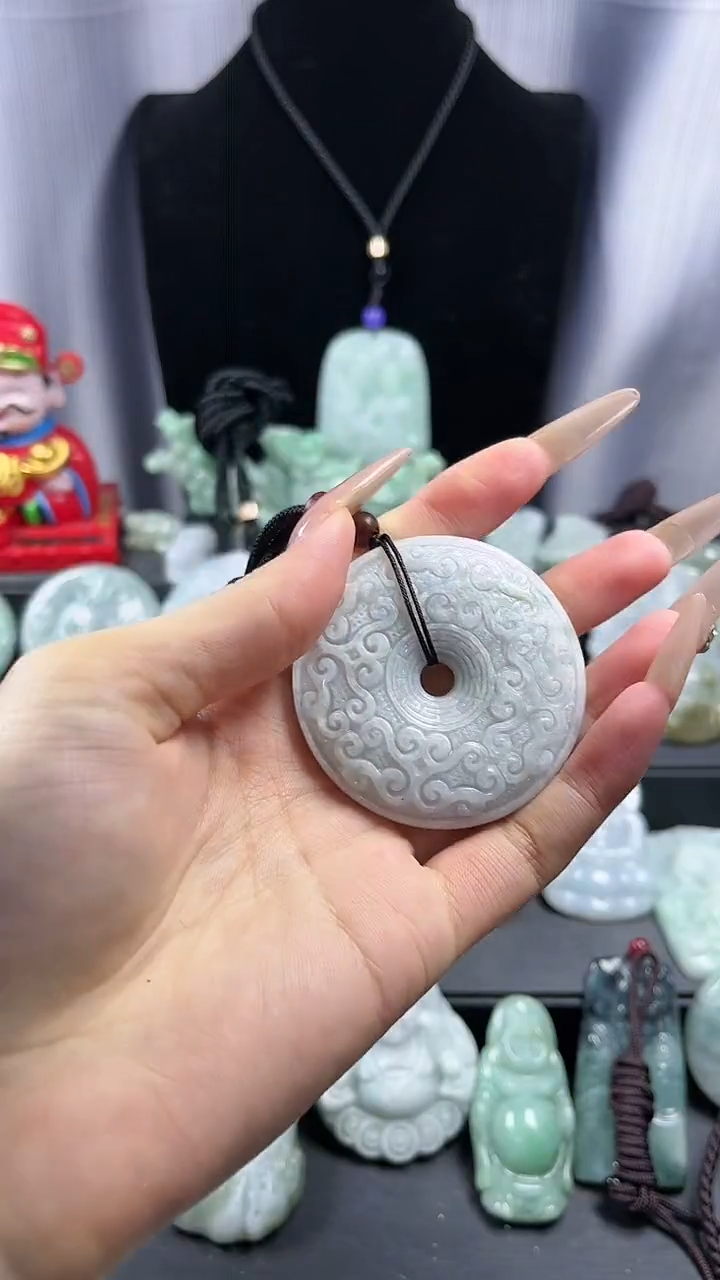 【闪购商品】翡翠颈饰未镶嵌仿古平安扣