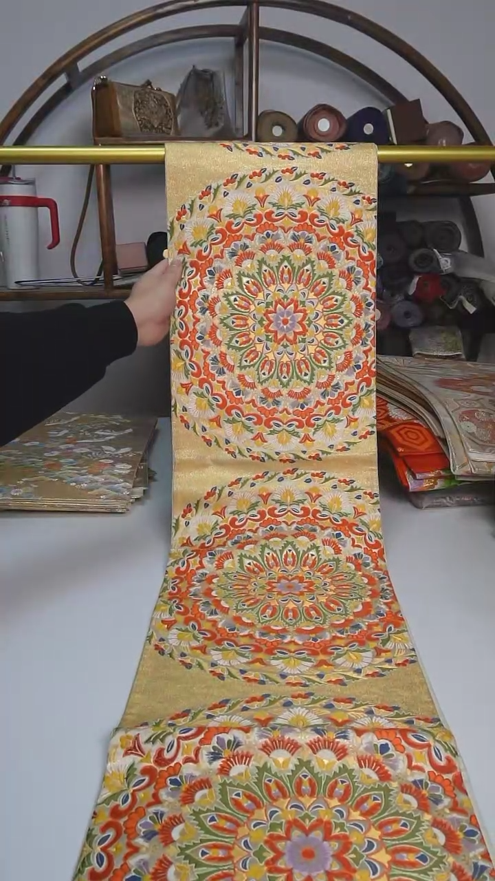 【闪购商品】织绣98西阵织六通宝相花