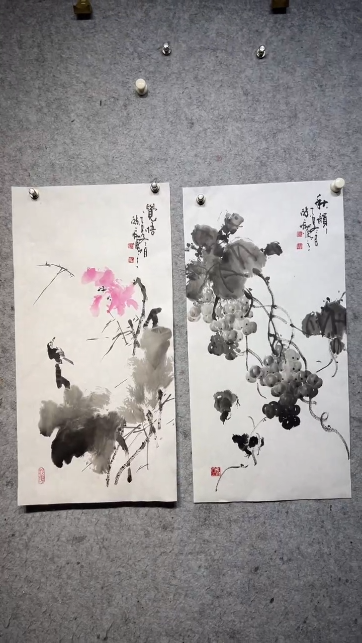 国画澹*张自学水墨画40