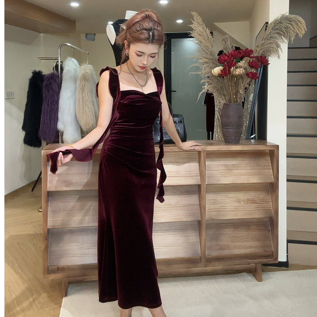 2025年新款复合链接01-68号夏季包臀性感修身连衣裙