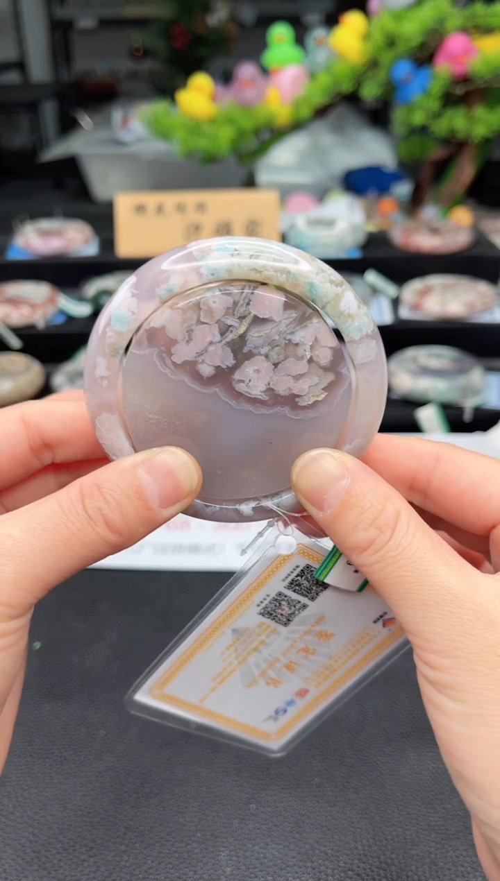 石英质玉未镶嵌手镯59圈口（赠送镯心）s921146