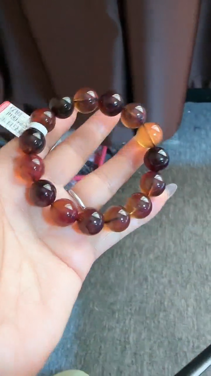 【闪购商品】琥珀手链未镶嵌规格14多宝手串#41