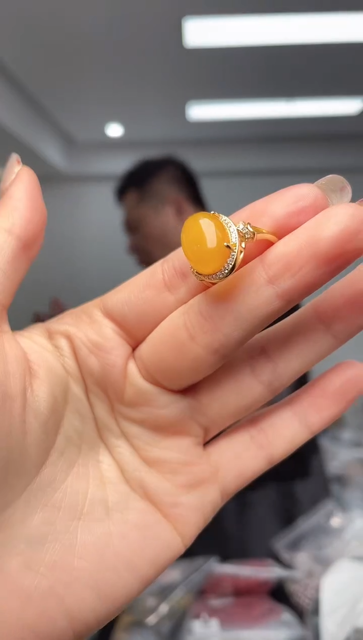 【闪购商品】蜜蜡裸石银S925镶嵌（多样性单个发货）