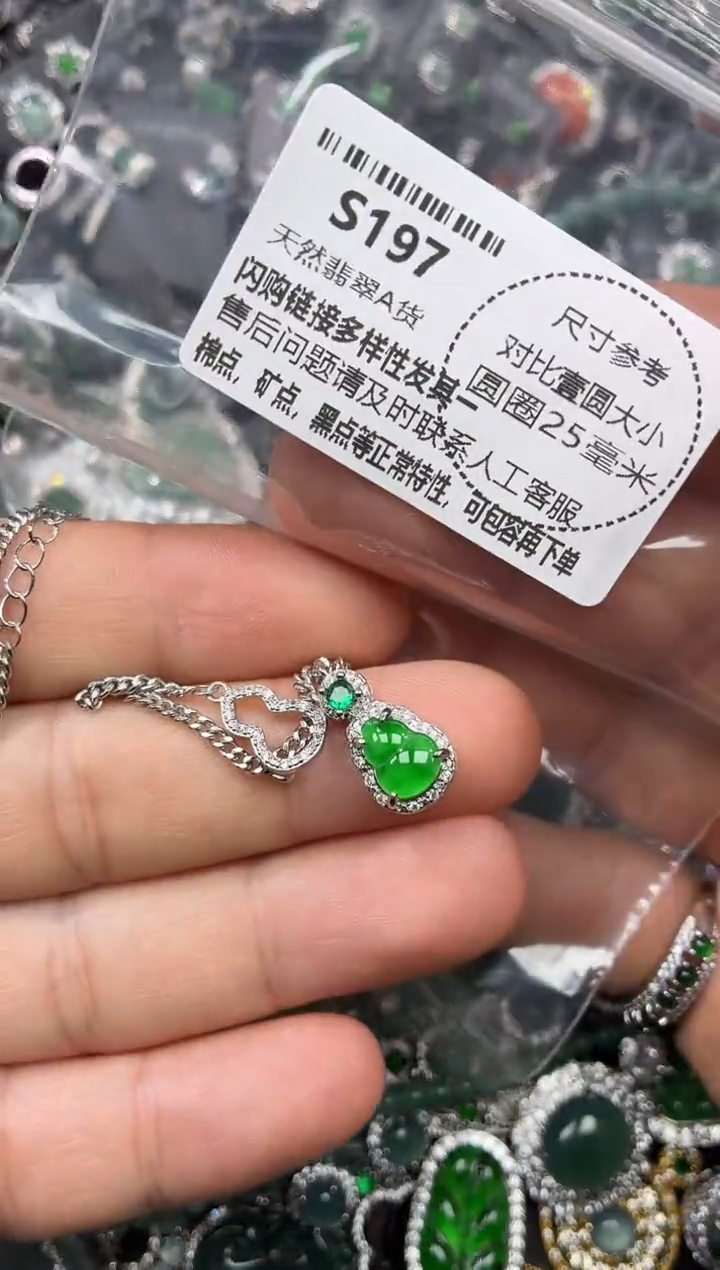 颈饰未镶嵌翡翠S197项链