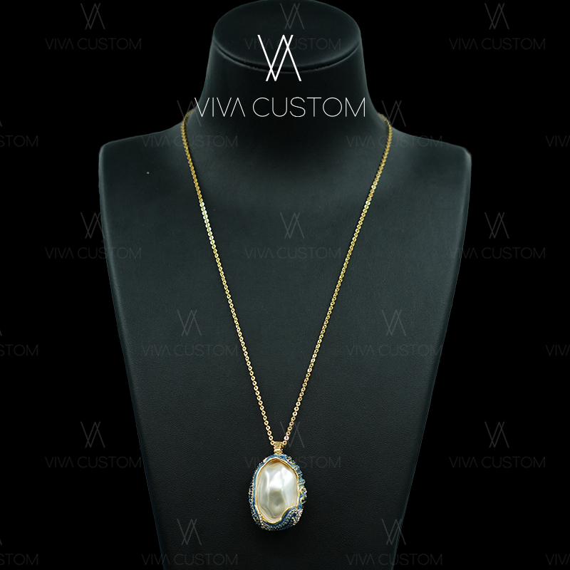 （精工系列）百搭吊坠浮世绘浪里项链