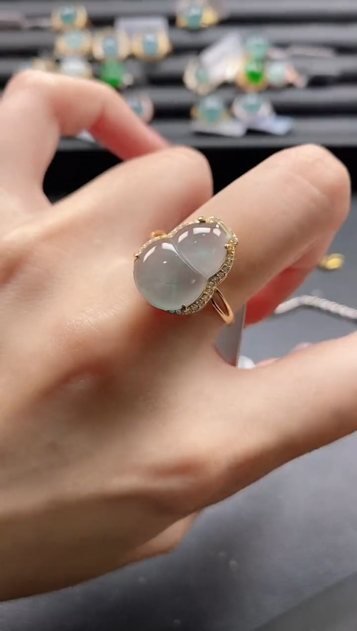 【闪购商品】翡翠戒指银S925镶嵌1111