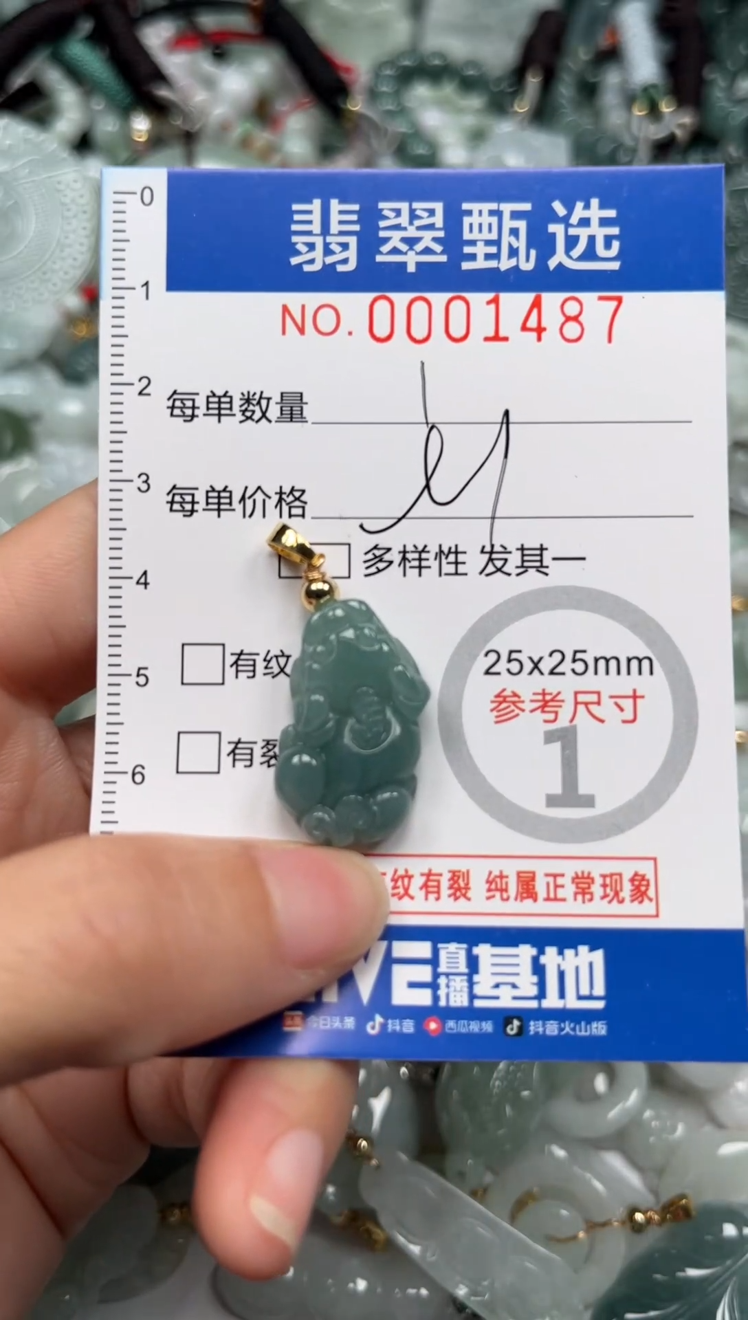 【闪购商品】翡翠颈饰未镶嵌00..1487