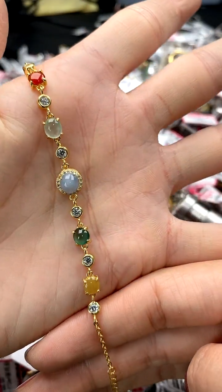 【闪购商品】翡翠戒指银S925镶嵌77777777    7