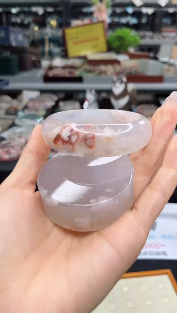 【闪购商品】石英质玉手镯未镶嵌57圈口（赠品镯心）3674497